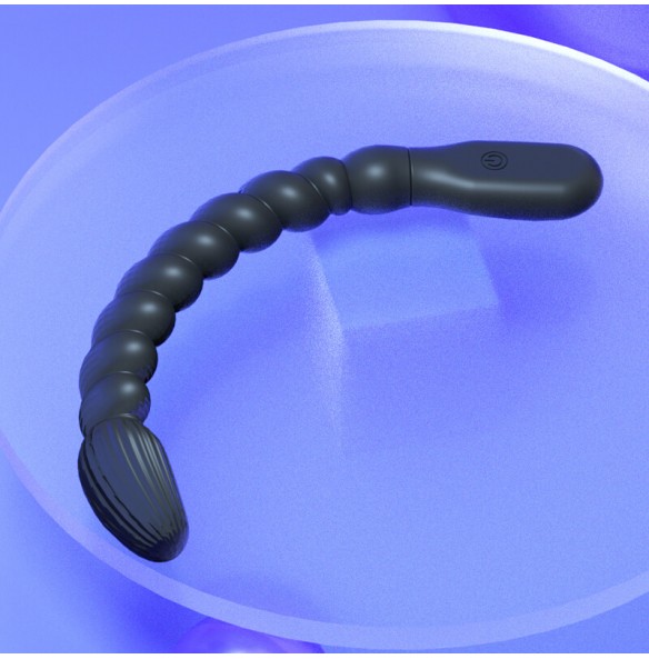 MizzZee - Thread Powerful Vibrating Anal Beads (Chargeable - Black) MizzZee - Thread Powerful Vibrating Anal Beads (Chargeable - Black)
